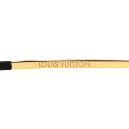 Louis Vuitton Metal The Party Aviator Anti Blue Light Sunglasses Z0997W Gold 4 of 6