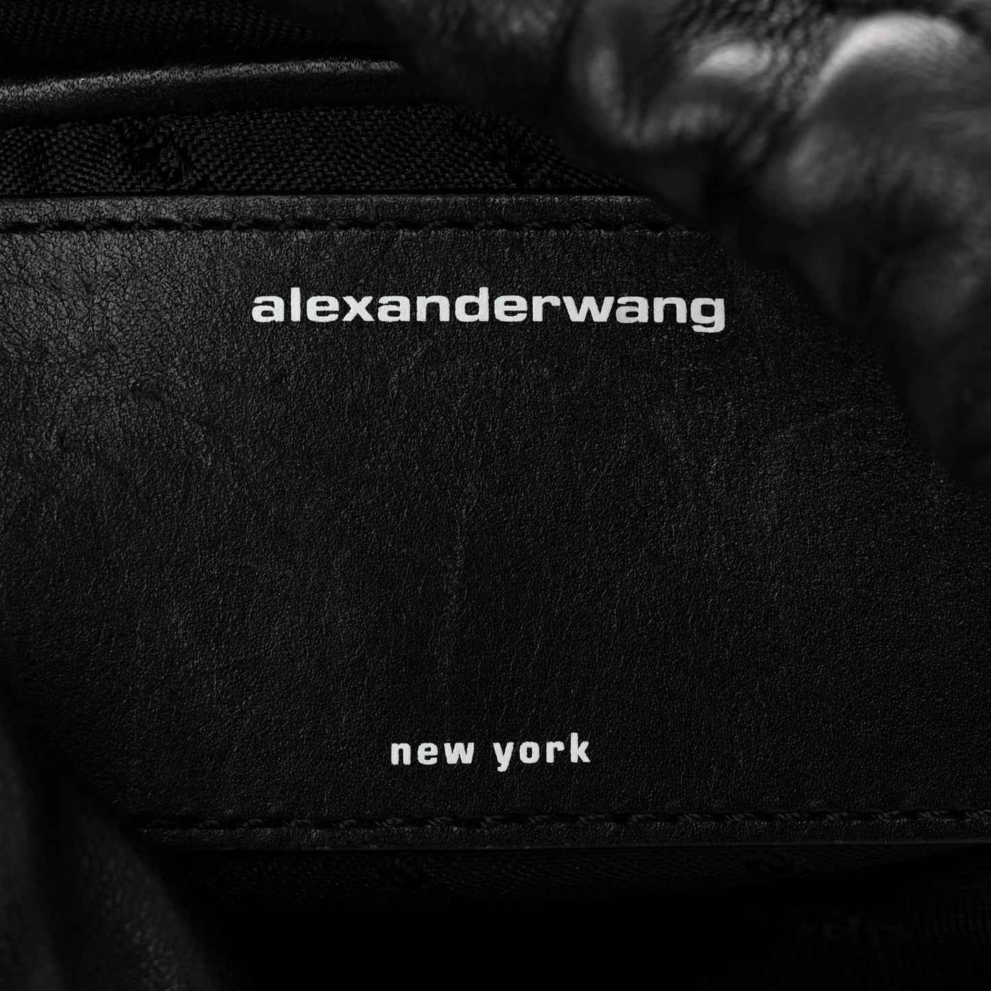 Lambskin Nylon Small Ryan Bag Black
