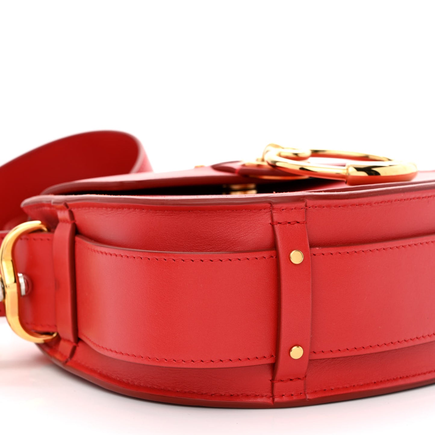 Calfskin Small Tess Bag Sepia Red