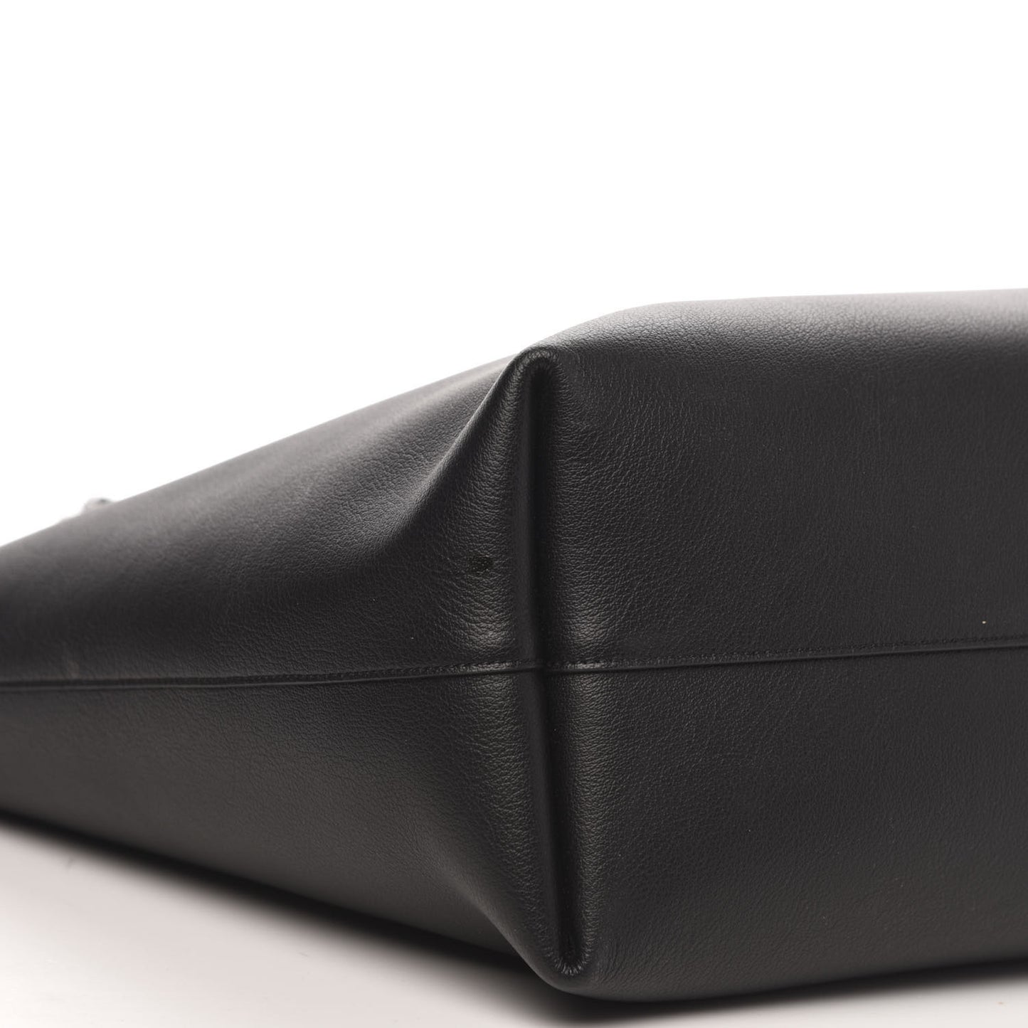 Calfskin Large Shopping Tote Black