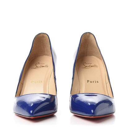 Christian Louboutin Patent Pigalle 85 Pumps 35.5 Neptune 3 of 9