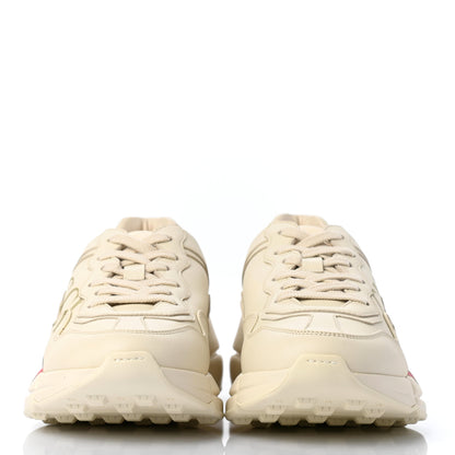 Gucci Calfskin Logo Womens Rhyton Sneakers 37 Ivory 2 of 11