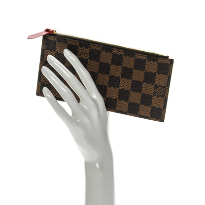 Louis Vuitton Damier Ebene Felicie Chain Wallet Zippered Insert 2 of 6