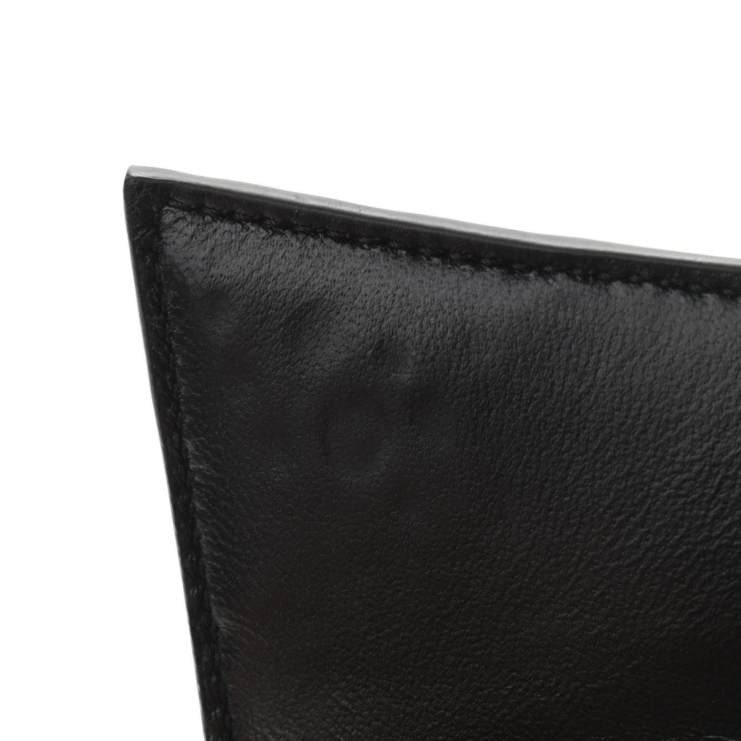 Shiny Calfskin Monochrome Crocodile Embossed Hourglass Top Handle Bag XS Black