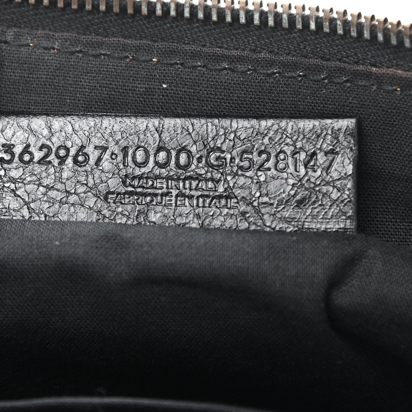 Agneau Classic Hardware Small Pouch Black