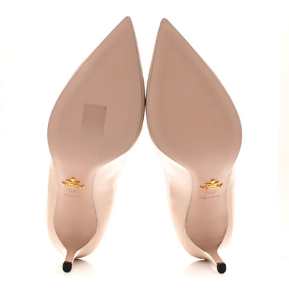 Prada Saffiano Patent Pumps 38.5 Cipria 6 of 9