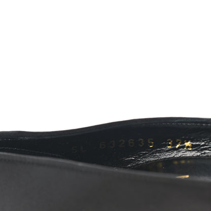 Saint Laurent Crystal Embellished Faille Paris 95 Pumps 37.5 Black 8 of 9