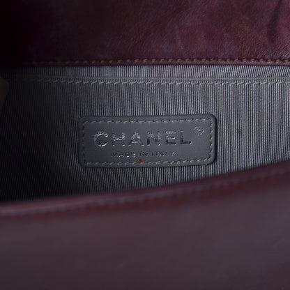 Chanel Lambskin Quilted Small Boy Flap Burgundy 9 of 11
