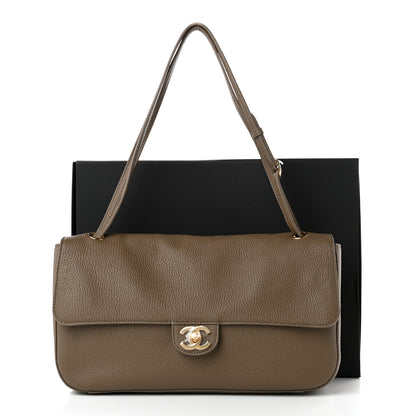 Chanel Grained Calfskin Small Souplissimo Maxi Flap Light Brown 10 of 10