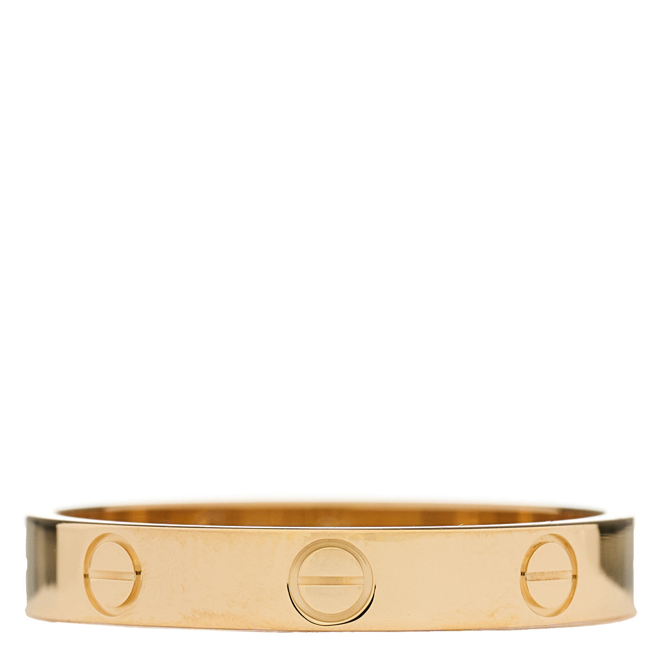 18K Yellow Gold 3.5mm LOVE Wedding Band Ring 61 9.5