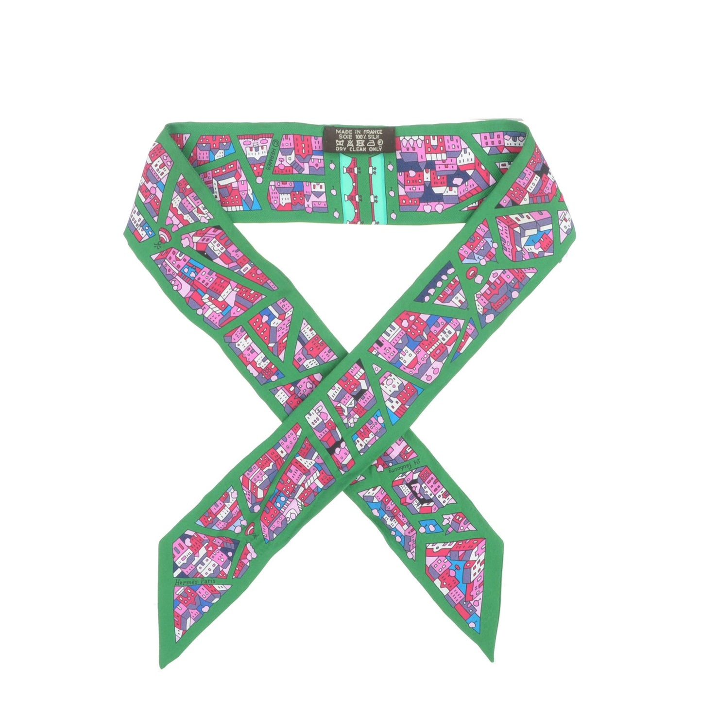 Silk Rive Droite Rive Gauche Twilly Vert Rose Bleu