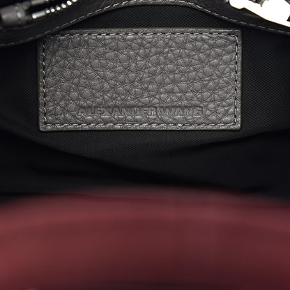 Alexander Wang Nubuck Soft Pebbled Calfskin Mini Rockie Beet Stone Rhodium Hardware 8 of 12