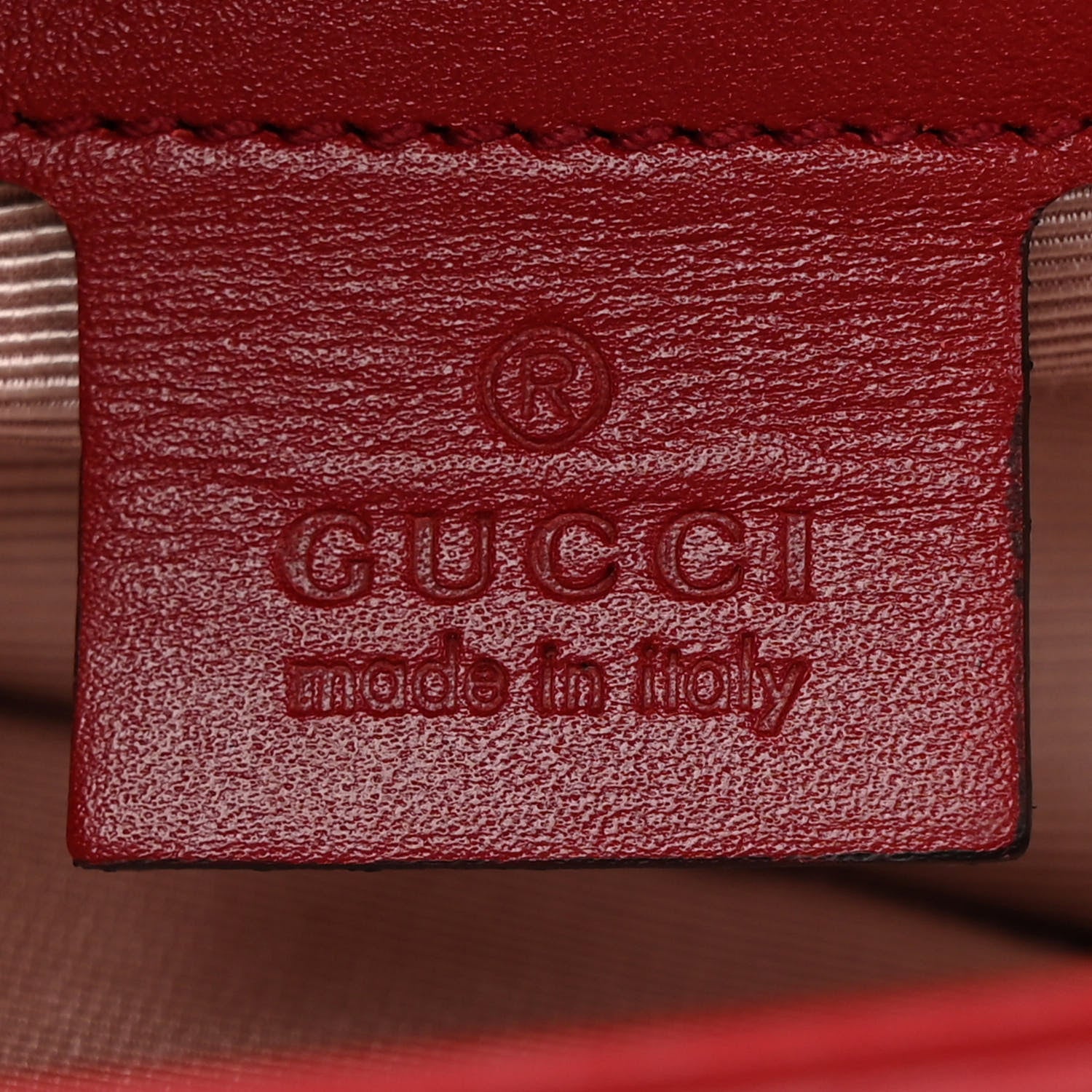 Gucci Vitello Palmellato Lux Bi-Color Small Arli Flap Shoulder Bag New Cherry Red Black 7 of 14