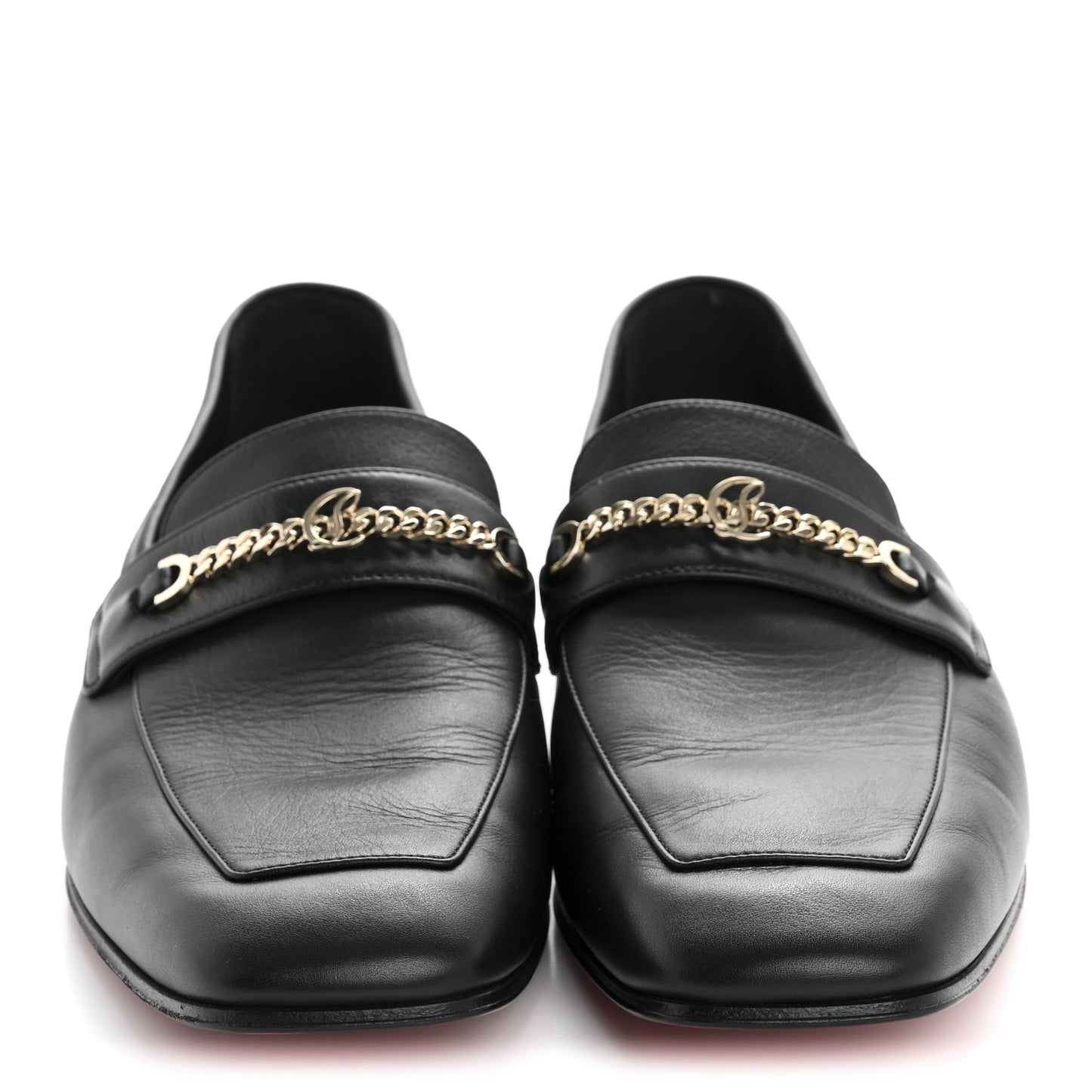Calf Glove Womens MJ Mock Flat Loafers 39 Black