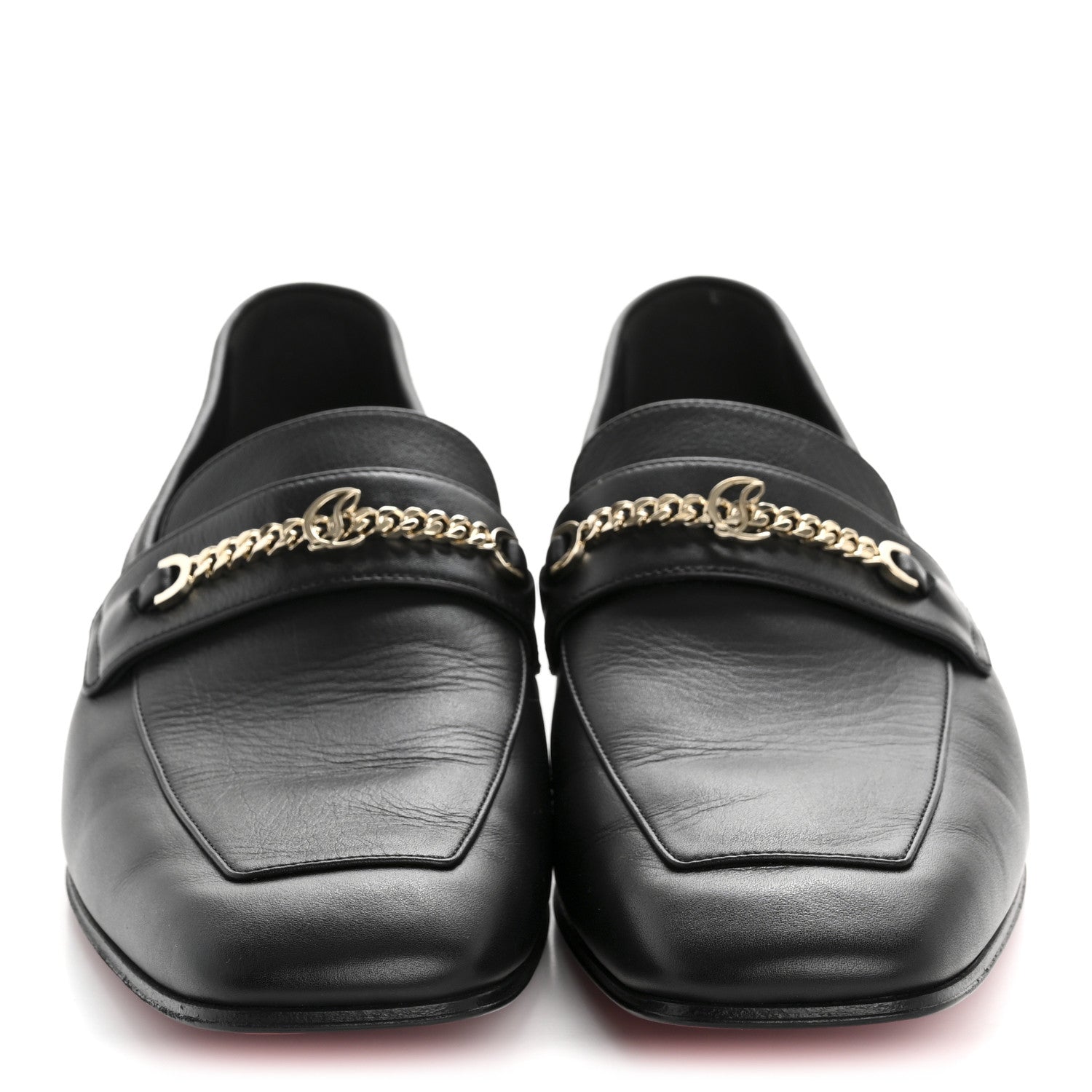 Christian Louboutin Calf Glove Womens MJ Mock Flat Loafers 39 Black 6 of 18