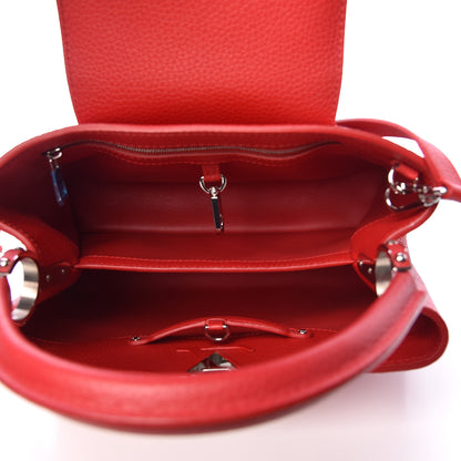 Louis Vuitton Taurillon Capucines PM Rubis 5 of 9
