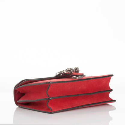 Gucci Suede Vitello Velvet Small Dionysus Shoulder Bag Vulcanic Red 5 of 8