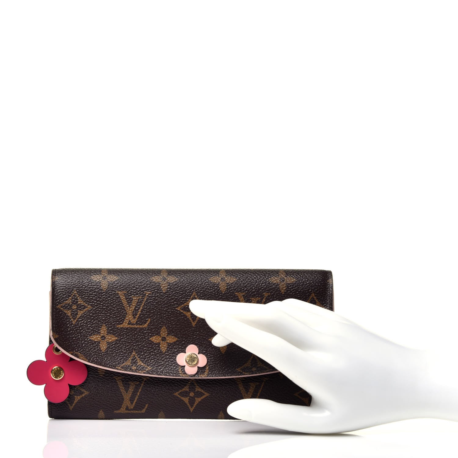 Louis Vuitton Monogram Bloom Flower Emilie Wallet 2 of 7