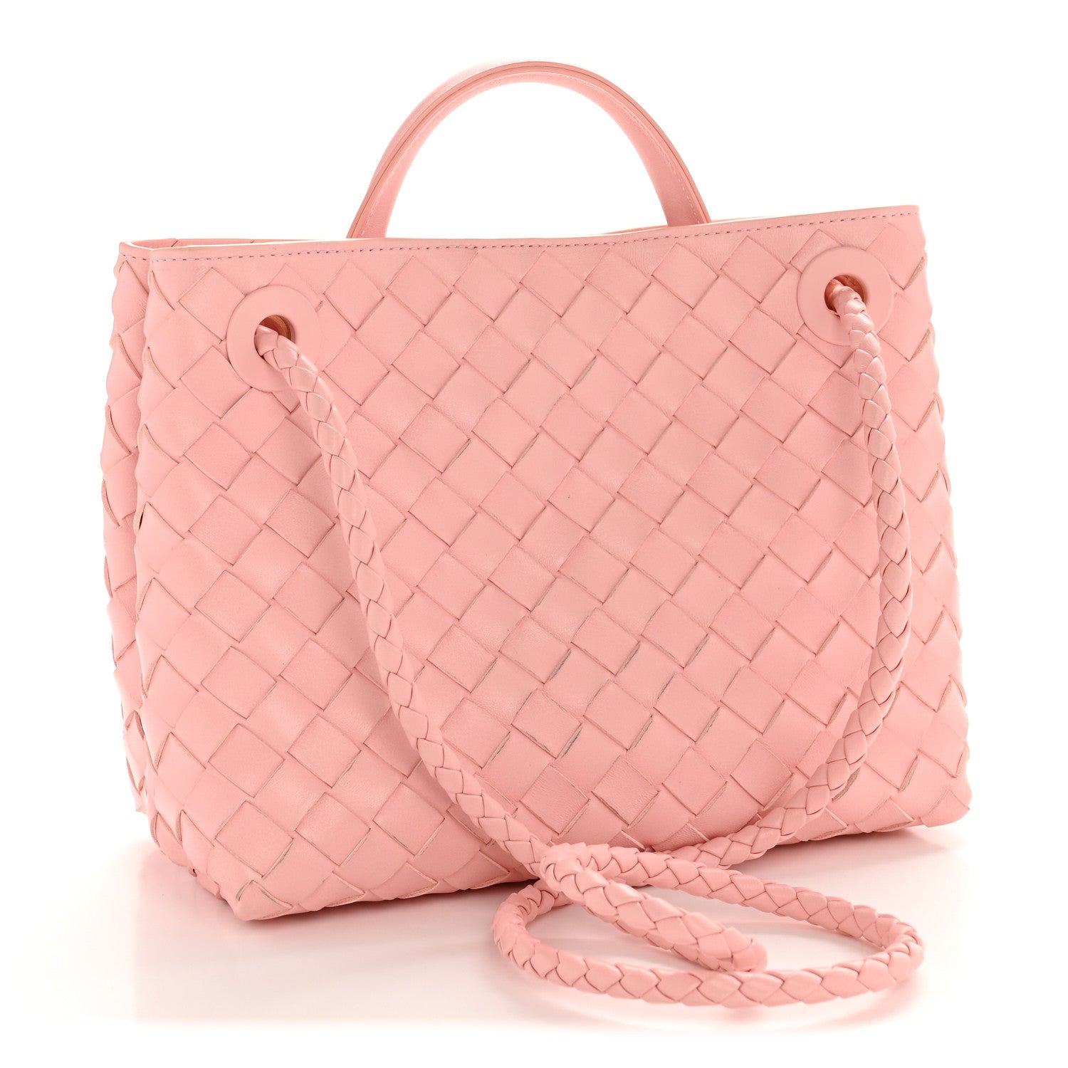 Bottega Veneta Nappa Intrecciato Small Andiamo Shoulder Bag Lotus 3 of 12