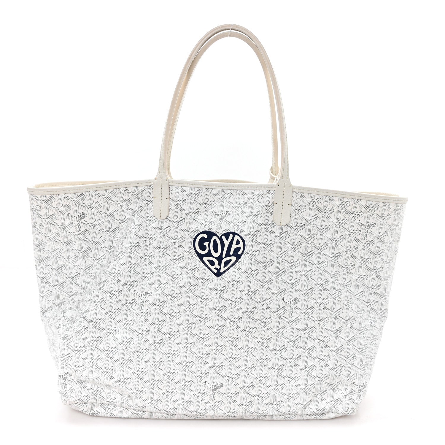 Goyard Goyardine Coeur Saint Louis PM White 1 of 12