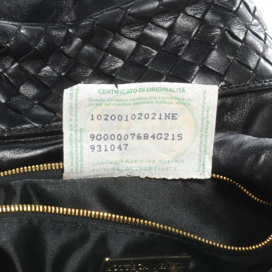 Bottega Veneta Vintage Leather Drawstring Shoulder Bag Black 8 of 8