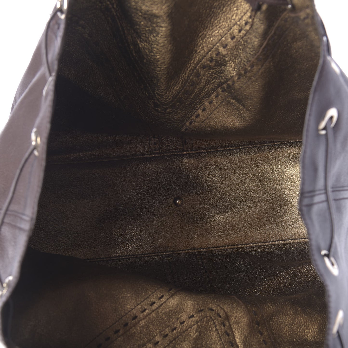 Calfskin Reversible Double Sac Y Tote Gold Brown