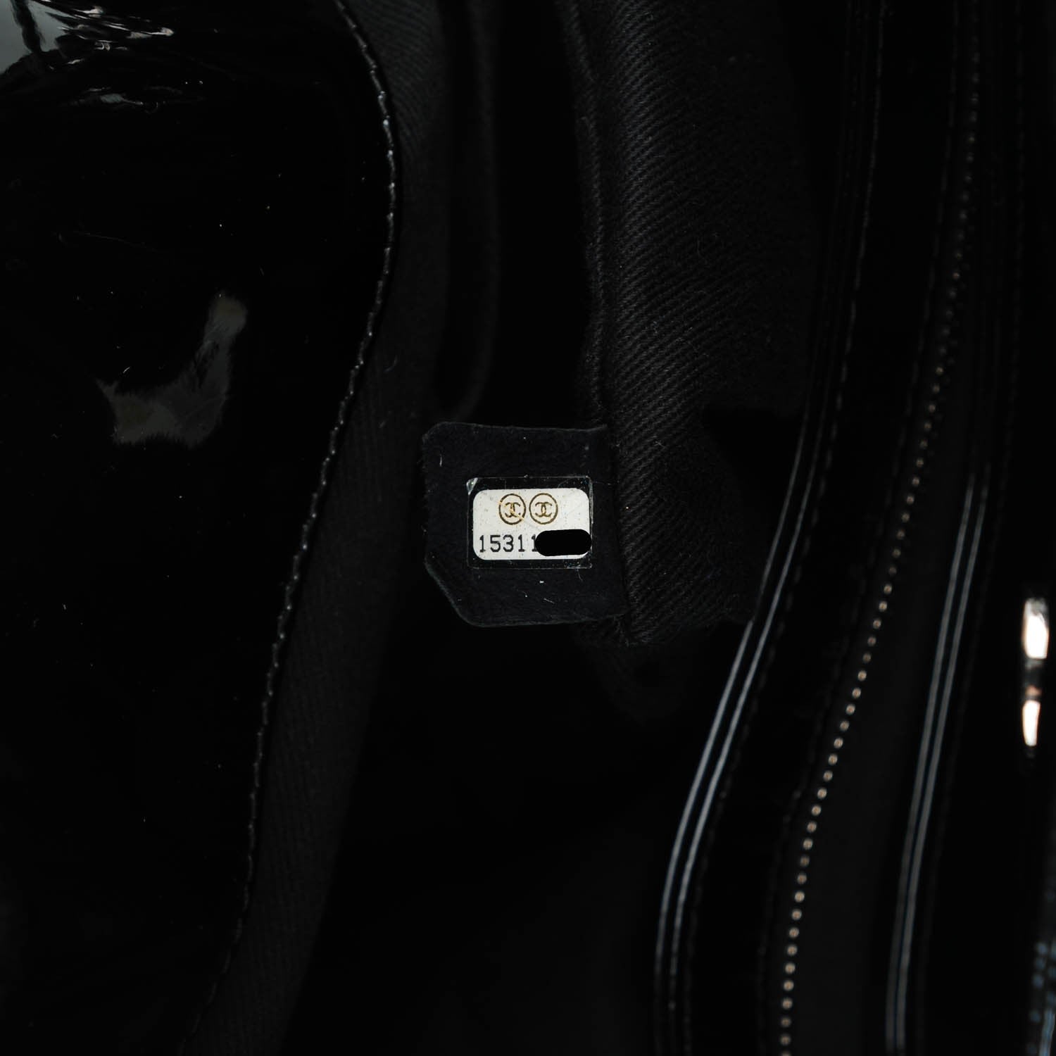 Chanel Patent Quilted Large Just Mademoiselle Bowling Bag Black 8 of 8