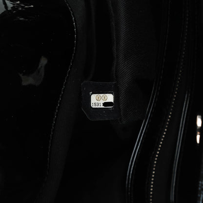 Chanel Patent Quilted Large Just Mademoiselle Bowling Bag Black 8 of 8
