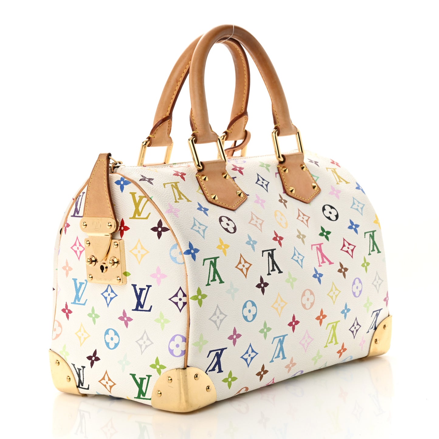 Monogram Multicolor Speedy 30 White