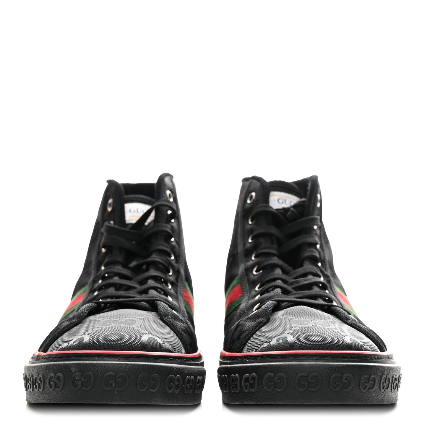 Econyl Nylon Web Monogram Off The Grid Mens 1977 Tennis High Top Sneakers 12 Black