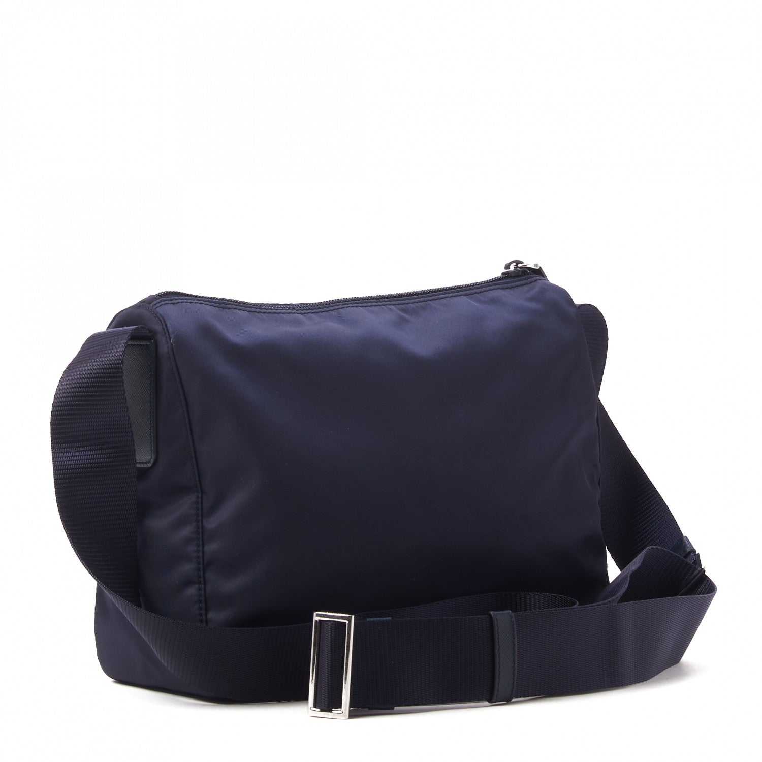 Prada Tessuto Nylon Saffiano Messenger Bag Baltico 2 of 8