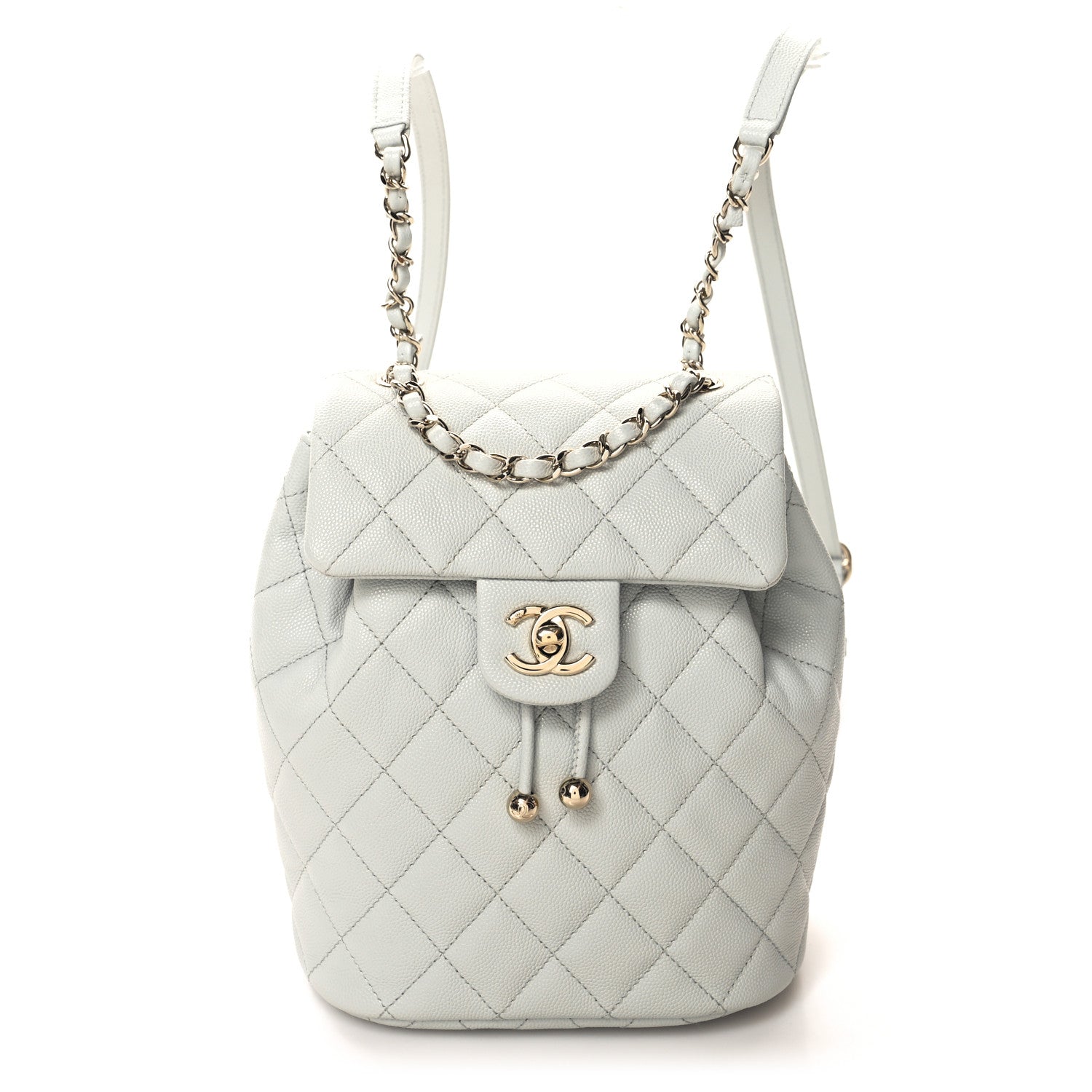 Chanel Caviar Quilted Mini Urban Spirit Backpack Light Blue 1 of 10
