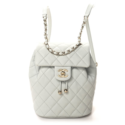 Chanel Caviar Quilted Mini Urban Spirit Backpack Light Blue 1 of 10
