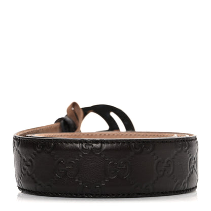 Gucci Calfskin Interlocking G Belt 95 38 Dark Brown 2 of 6