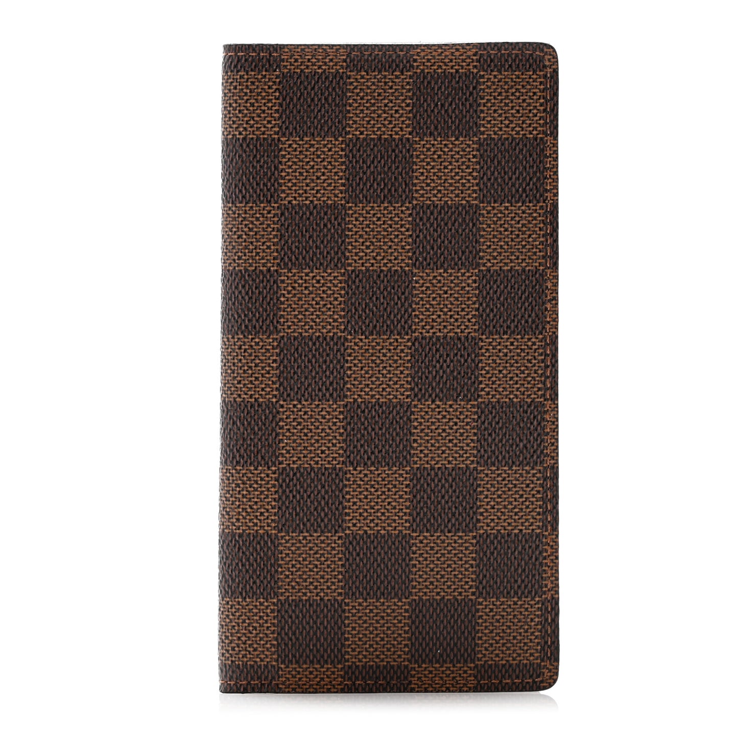Damier Ebene Simple Checkbook Cover Wallet