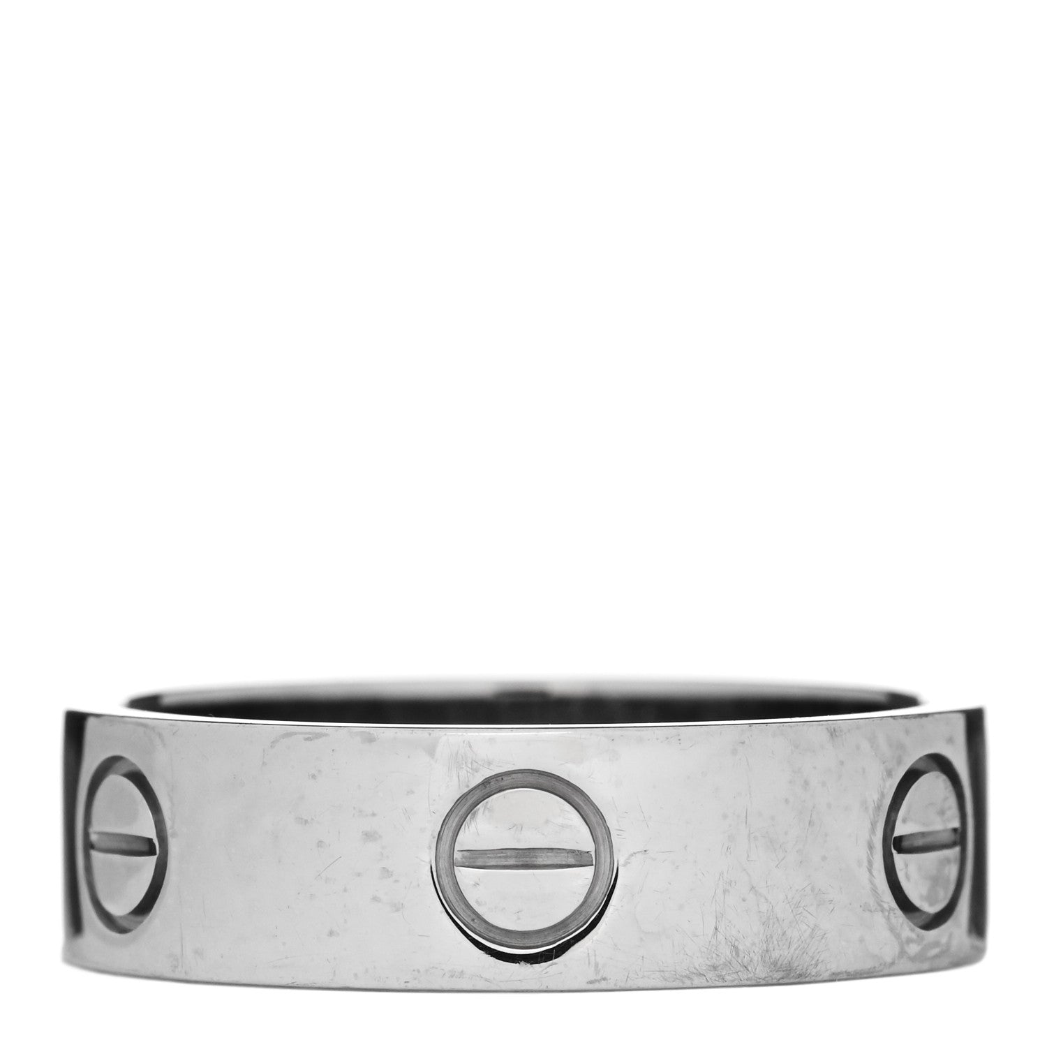 Cartier 18K White Gold 5.5mm LOVE Ring 59 8.75 1 of 4