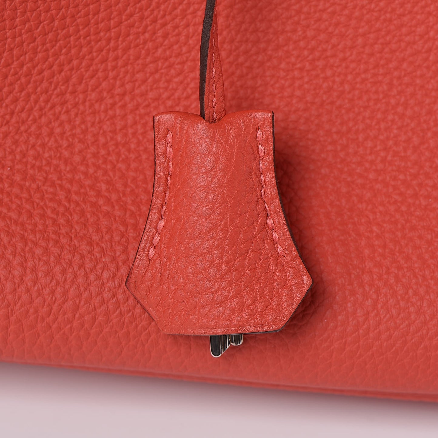 Togo Birkin 35 Rouge Pivoine