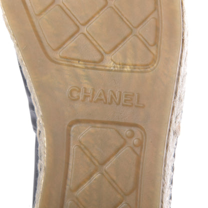 Chanel Lambskin CC Espadrilles 41 Black 8 of 12