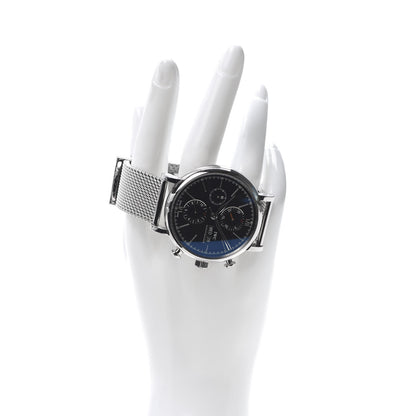 IWC Stainless Steel 42mm Portofino Chronograph Automatic Watch Black IW391030 2 of 8