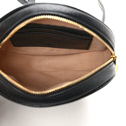 Gucci Grained Calfskin Web Mini Ophidia Round Backpack Black 5 of 8