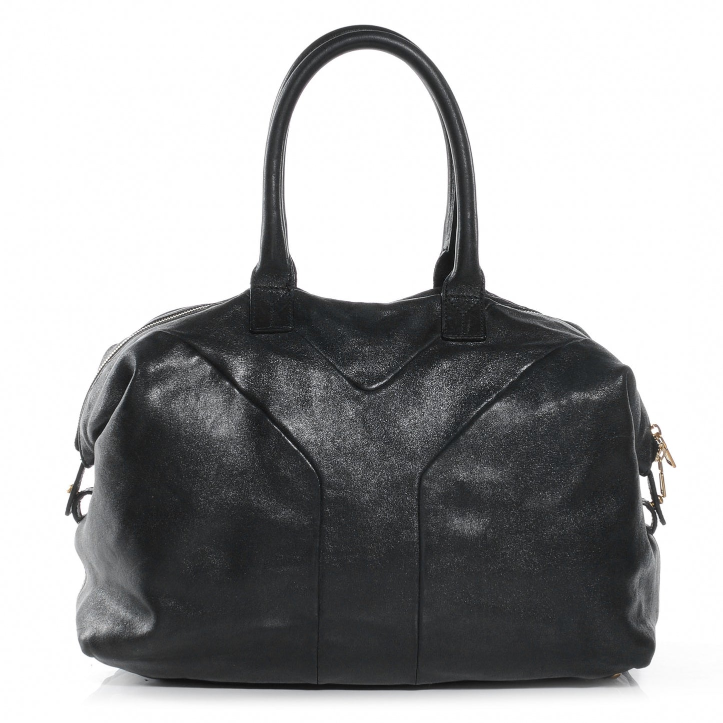 Coated Lambskin Easy Sac Black
