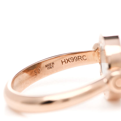 Bulgari 18K Rose Gold Mother of Pearl Onyx BVLGARI BVLGARI Ring 50 5.25 4 of 6