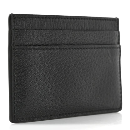 Gucci Calfskin Boar Effect GG Marmont Card Holder Black 3 of 7