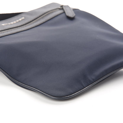 Burberry Grainy Calfskin Nylon Crossbody Bag Navy 7 of 8