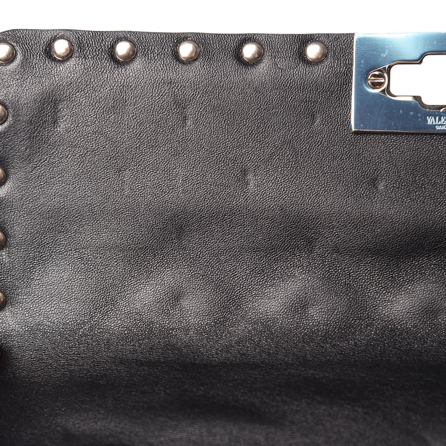 Valentino Garavani Lambskin Medium Rockstud Spike Shoulder Bag Black 10 of 15