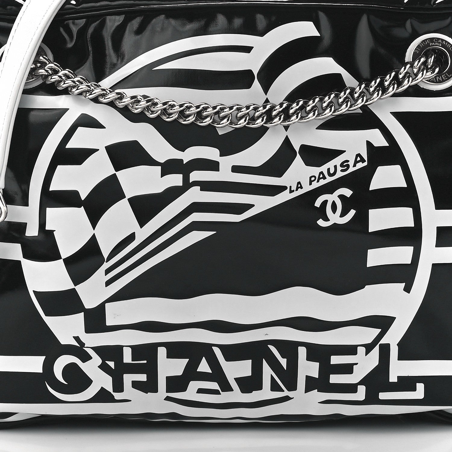Chanel Vinyl Small La Pausa Camera Case Black 8 of 11