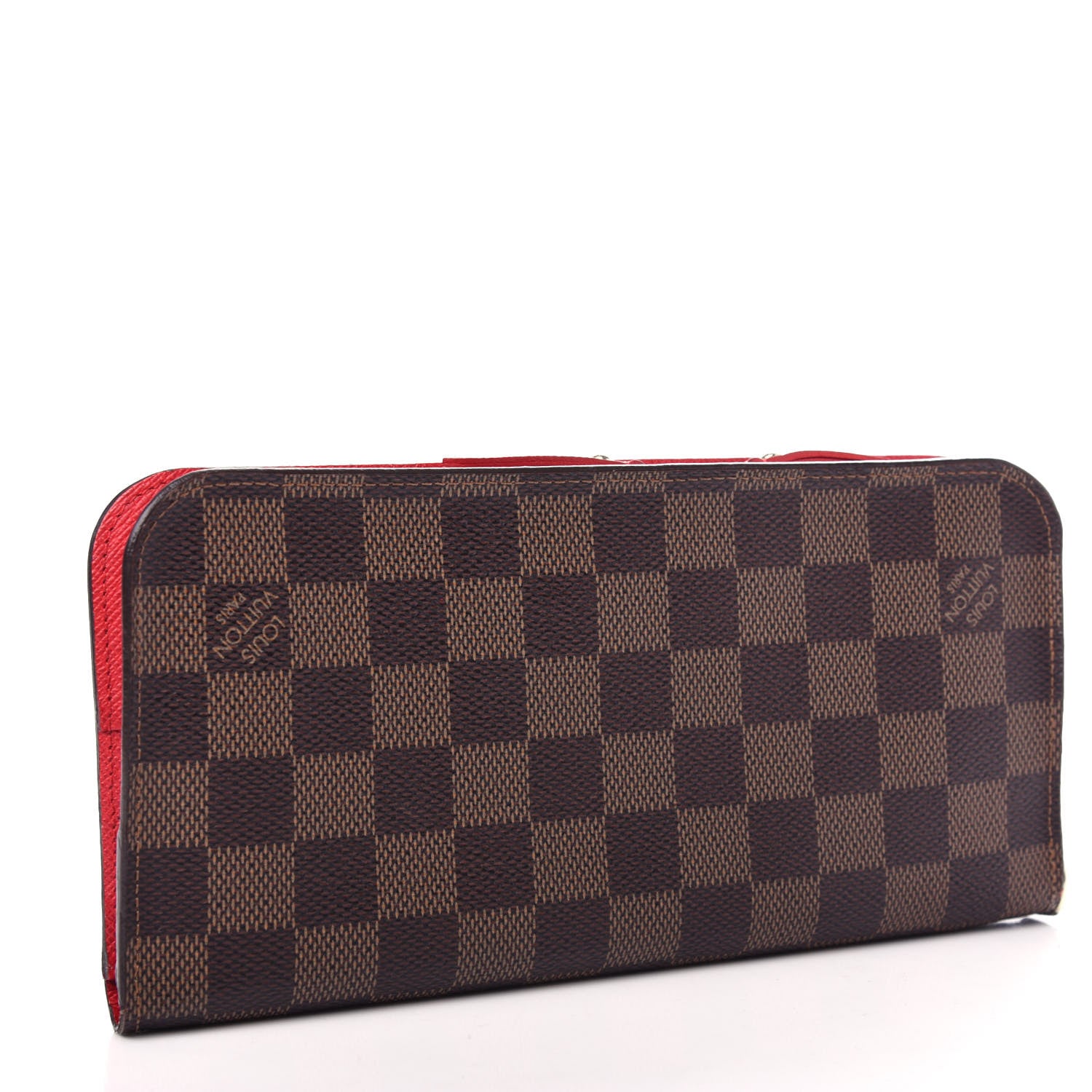 Louis Vuitton Damier Ebene Insolite Wallet Red 3 of 7