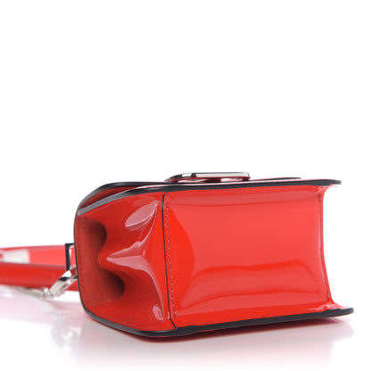 Valentino Garavani Patent Micro VSling Shoulder Bag Cerise Rouge Pur 4 of 9
