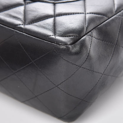 Chanel Lambskin Quilted Jumbo Single Flap Black 13 of 14
