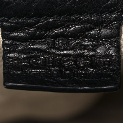 Gucci Pebbled Calfskin Medium Soho Shoulder Bag Black 5 of 21